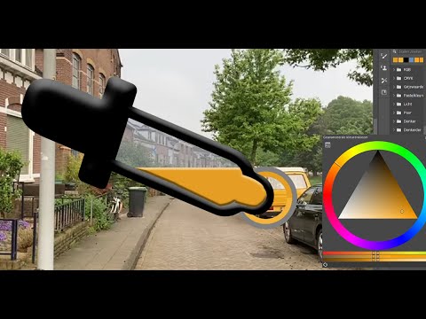 Eye dropper as a tool for traditional artists