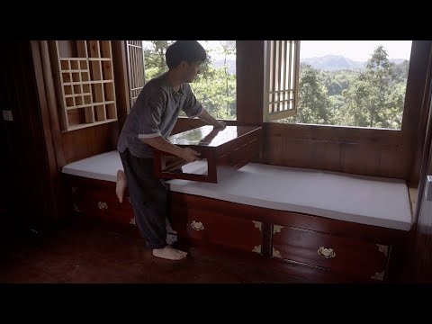 EP.26 I built a cushioned daybed for my cabin's bay window – now it's the ultimate cozy spot!
