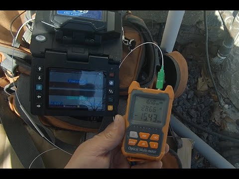 700ft Fiber Optic Underground Drop with Speedtest