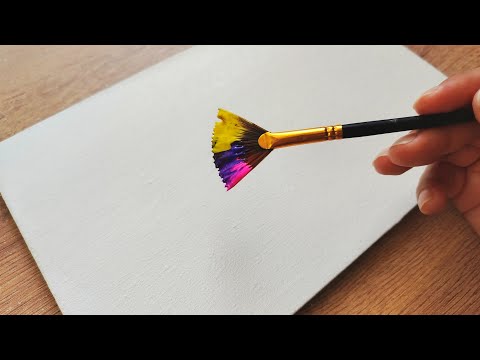 Winter Trees ❄️/ Acrylic Painting for Beginners