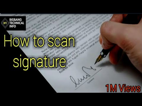 How to digitalize Signature | How  to copy anyone's signature from any documents | 2019