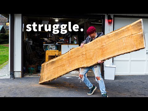 Building furniture in my garage.