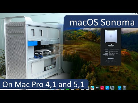 macOS Sonoma on Mac Pro 4,1 and 5,1 with RX 580