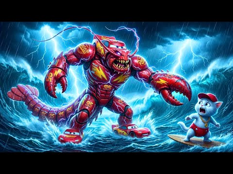 Giant "MCQUEEN-LOBSTER" Monster Appears - Terrifying Mystery Revealed | Ai Cat Story