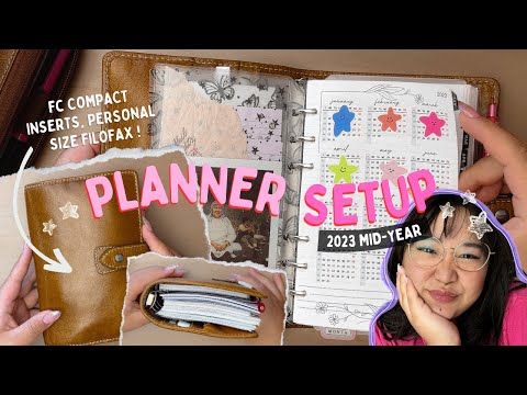 How I'm using FC Compact inserts in a Personal Filofax, 2023 Planner Setup