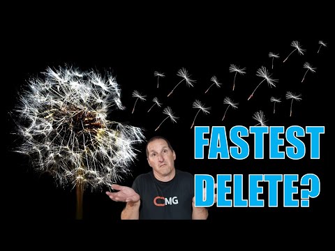 Fastest way to delete data?