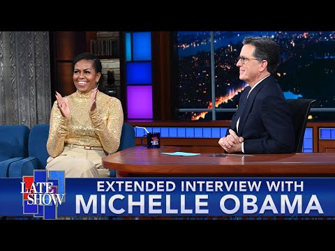 Michelle Obama x Colbert - EXTENDED INTERVIEW