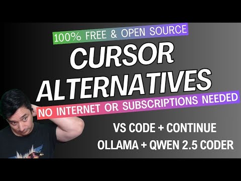 Free & Open Source Cursor Alternatives | VS Code + Continue + Ollama + Qwen2.5 Coder