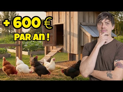 Comment économiser 600€ par an à partir de 5 poules : Je construis une VOLIÈRE - Episode 2