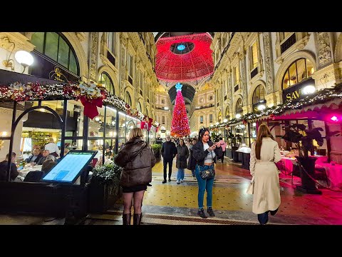MILAN ITALY CHRISTMAS 2025 🎄 Magical Markets & Luxury Streets | 4K 60FPS – December 23, 2025
