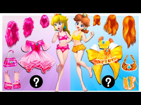 Princesses Peach, Daisy, Rosalina and Pauline Clothes Switch up  Style Wow