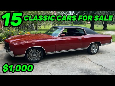 GARAGE TREASURES! 15 Cheap Classic Cars for Sale Today