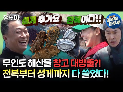 [#푹다행] 🌊전복, 해삼, 성게까지 잡을 수 있는 건 다 잡았다🌊 해산물 진공 청소기 빙의한 천만 배우들ㅣ#이성민 #김성균 #경수진 #안정환 MBC240617방송