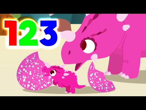Learn To Count With Dinosaurs|Animals For Kids|Home Learning|Early Education|Toddler Fun Learning