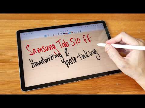 Samsung Tab S10 FE Handwriting & Note Taking
