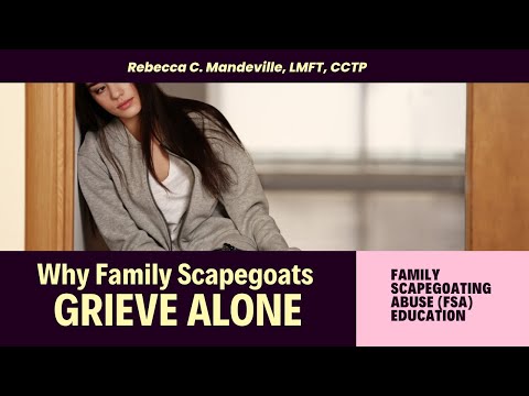 Scapegoat Grief: Why Family Scapegoats Grieve Alone #scapegoat #griefandloss #toxicfamily