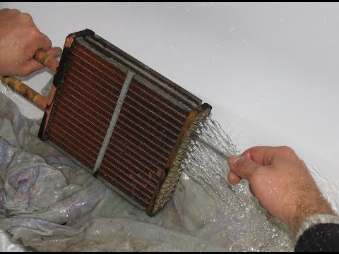 Что случится с радиатором печки автомобиля если промыть этими средствами...