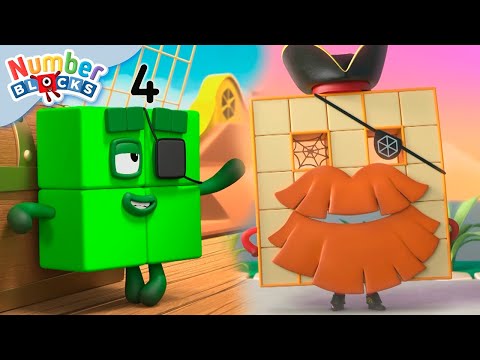 In Search for Treasure! 🏴‍☠️ | Counting for Kids | @Numberblocks
