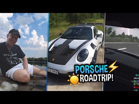 Mit dem PORSCHE zum Badesee! ☀️😎 300 KM/H & Fahrt durchs GEWITTER 😱 | MontanaBlack IRL