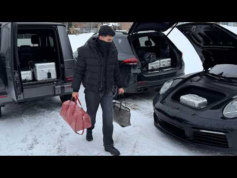 Drifting My Porsche 911 And Racing Snowmobiles On The Countryside