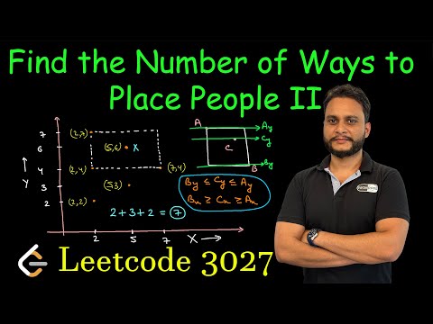 Find the Number of Ways to Place People II | Leetcode 3027