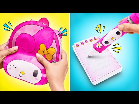 Поделки из бумаги к школе | Забавные поделки с Melody Crafts 💟