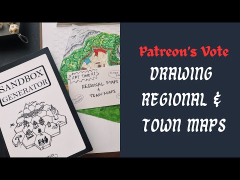 How to Draw Regional & Town Maps for Solo TTRPGs | Patreon's Vote Special
