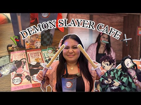 i went to a demon slayer cafe! 😈⚔️ | aud vlog 🎀