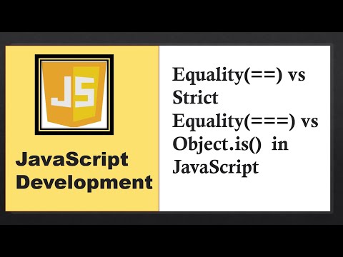 Equality (==) vs Strict Equality ( ===) vs Object.is() in JavaScript