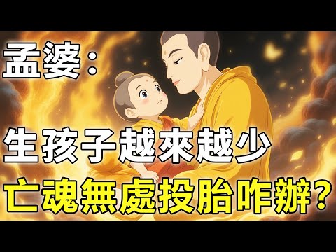 孟婆：生孩子的越來越少，很多亡魂無處投胎咋辦？地藏王笑而不語！【因果|輪回|情感|佛學】