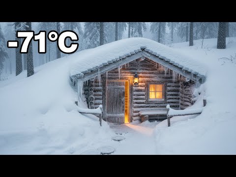 From Nothing to an Underground Wooden House at –71°C | 90 Days Alone