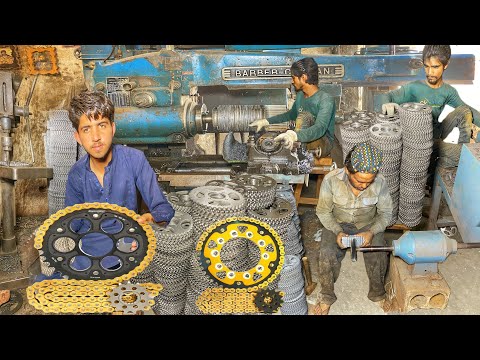 How to Manufacturer Process Of Motorcycle Rear Wheel Sprocket | Amazing Video |