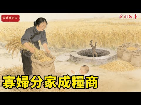 寡婦帶嬰兒分家，只分得村外一口枯井和一小袋發黴糯米。她用井水和米釀醋，醋香引來鳥雀啄食，鳥雀卻叼來各種糧種丟在井邊，誰料那片荒地長出了黃燦燦的莊稼！#故事頻道 #民間故事#有聲書 #睡前故事#故事分享