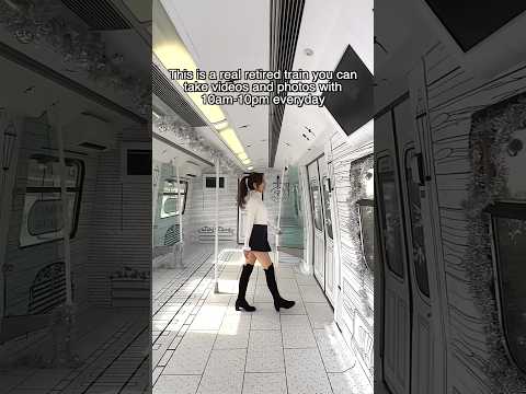 2D MONOTONE MTR TRAIN HONG KONG HARBOUR STATION #hongkong