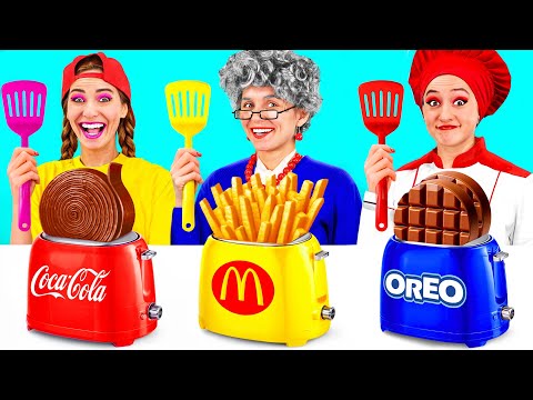 Me vs Grandma Cooking Challenge | Tasty Kitchen Hacks by PaRaRa Challenge