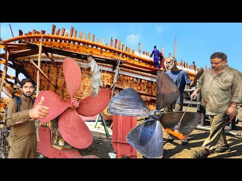 Complete procedure for making a boat and brass 4 blade propeller by hand without using power tools.