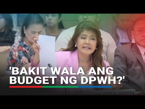 Imee Marcos hinahanap ang budget proposal ng DPWH