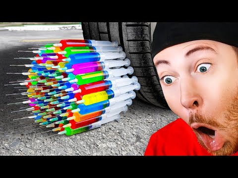Tire Crushing Objects! (Satisfying)