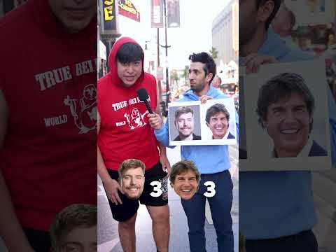 MrBeast vs Tom Cruise: Asking Hollywood Tourists Who's More Famous? #mrbeast #tomcruise