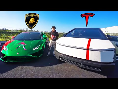 ISHOWSPEED LAMBORGHINI vs. CYBERTRUCK RACE
