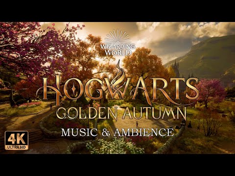 🍂Golden Autumn Serenade in Hogsmeade Park 🍁| Harry Potter Music and Ambience