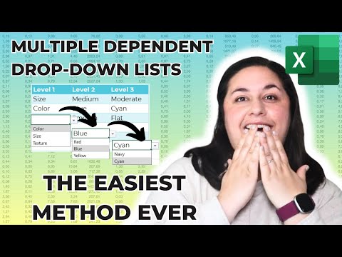 Multiple Dependent Drop-Down List in Excel | NEW Simple Method | Works with multiple rows