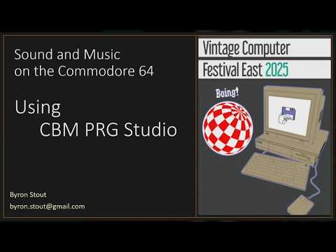 VCF East: Sound & Music on the Commodore 64 with CBM PRG Studio – Byron Stout