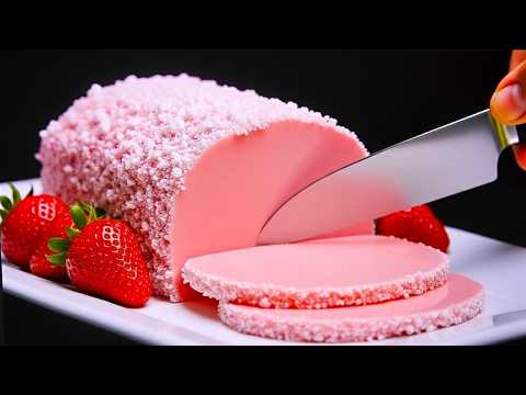 Only milk, strawberry, and banana! Lightning-fast dessert in 5 minutes! No oven, no gelatin!