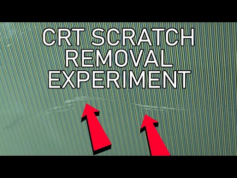 CRT scratch removal tests