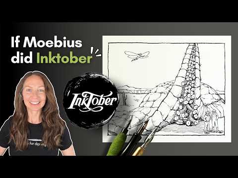 A Moebius-Inspired Inktober 2025 Ink Drawing Challenge