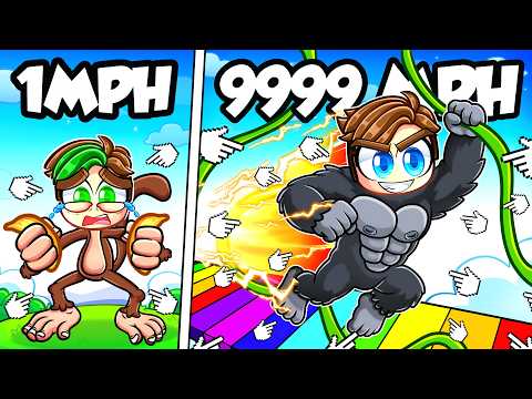 Becoming the FASTEST MONKEY in Roblox Race Clicker
