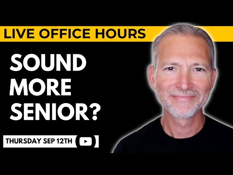 How to Sound More Senior in Your Resume and Interview 🔴 Live Office Hours with Andrew LaCivita
