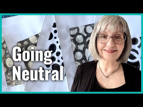 How I make gel prints in black and white