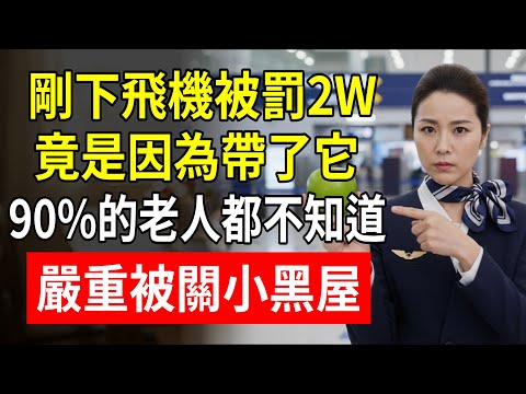 剛下飛機被罰2W？竟是因為帶了它！90%的老人都不知道,嚴重被關小黑屋！#海關罰款 #違禁品 #出入境攻略 #空姐 #琳姐
